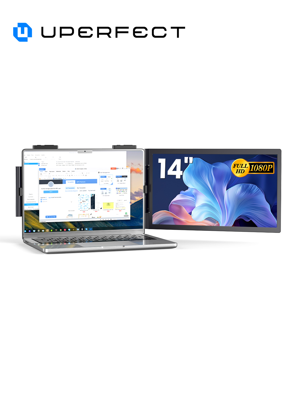 Pc Gaming Y60 - UPERFECT 14'' Przenośny Monitor Laptop Składany