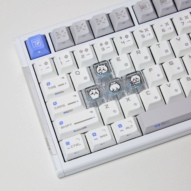 Pc Gaming Keyboard - Chiikawa 4 szt. Ręcznie Robione Przezroczyste
