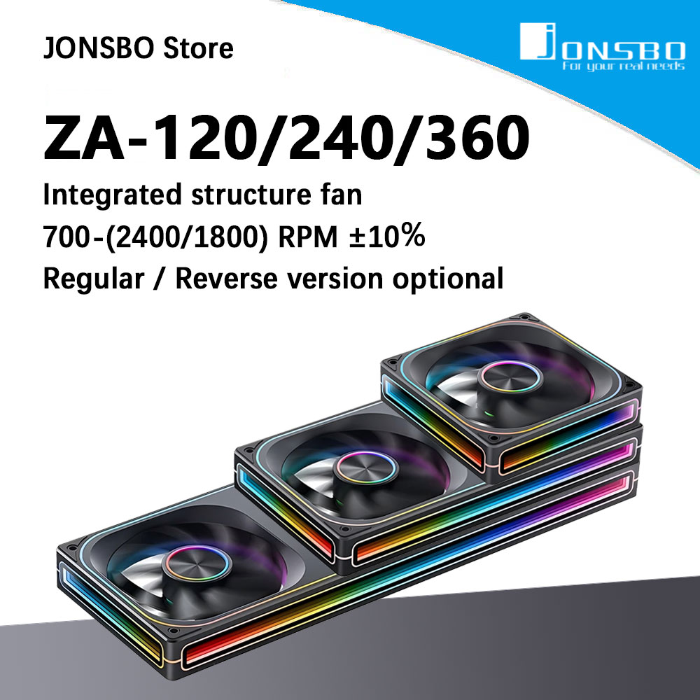 Argb Case Fan - JONSBO ZA-120/240/360 ARGB 12/24/36CM wentylator obudowy