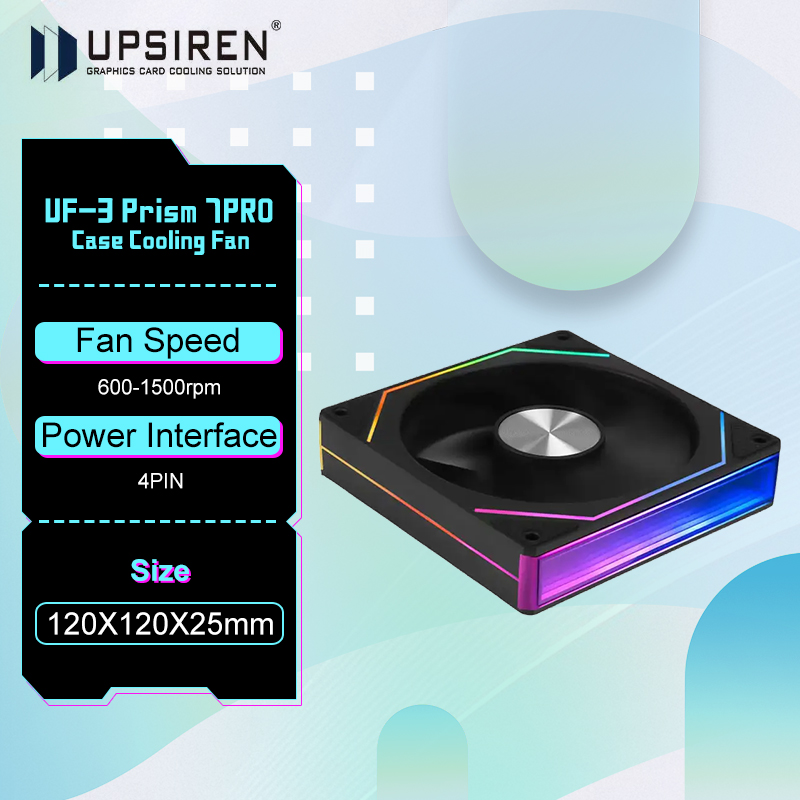 Argb Case Fan - UPSIREN UF-3 Prism 7PRO 120mm wentylator