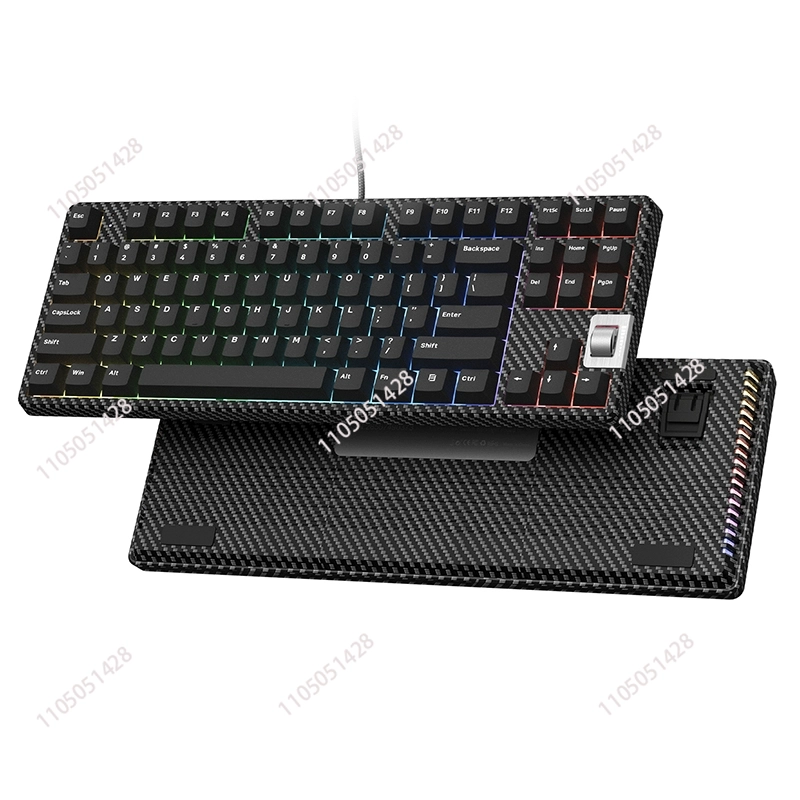 Pc Gaming Keyboard - Klawiatura mechaniczna gamingowa F87 Walnut 75%