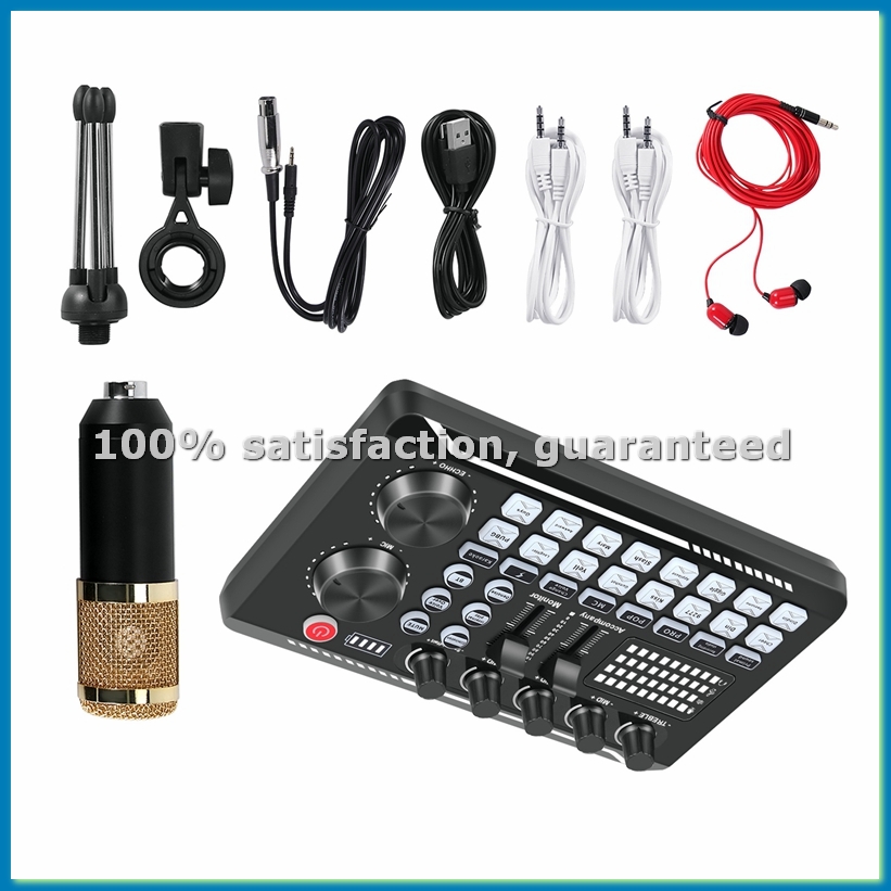 Pc Gaming Kit - Zestaw karty dźwiękowej F998, zestaw mikrofonu