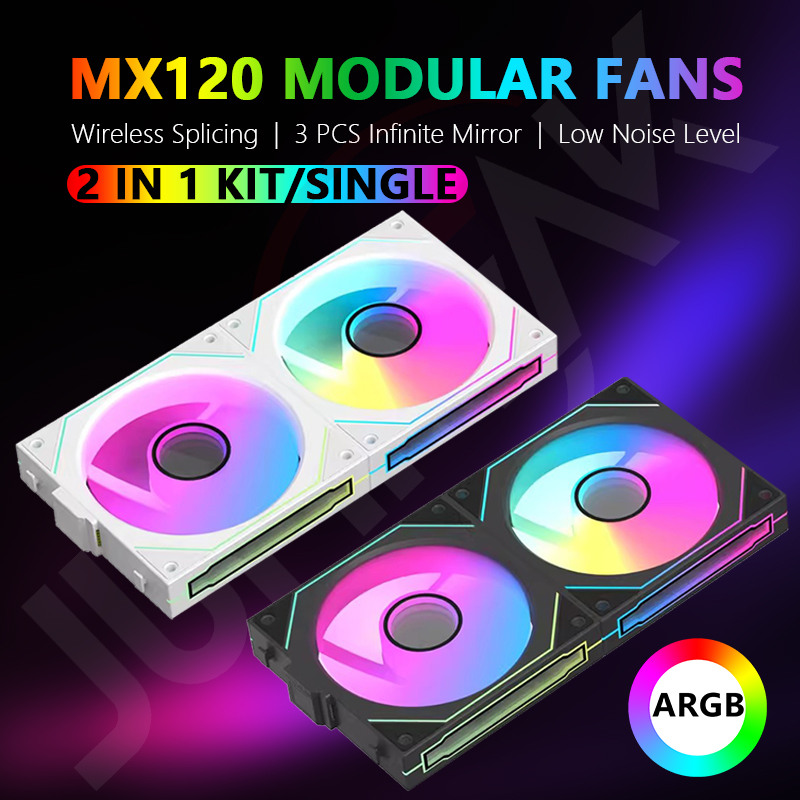 Argb Case Fan - JUMPEAK MX120 240mm modułowe bezprzewodowe łączenie