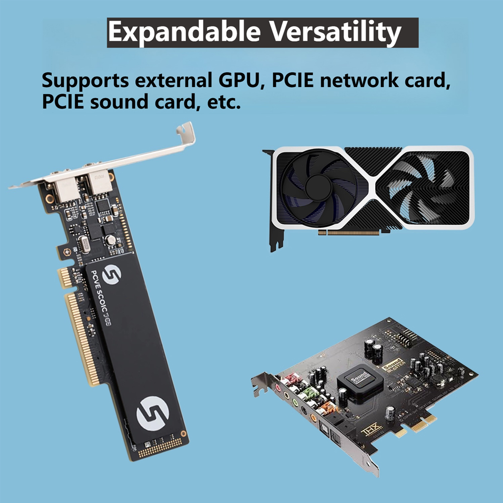 Stacja dokująca Oculink eGPU d – Gpu Vertical Mount recenzja i cena