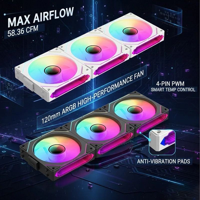 LDPCSJ 360mm Modularny Bezprze – Argb Case Fan recenzja i cena