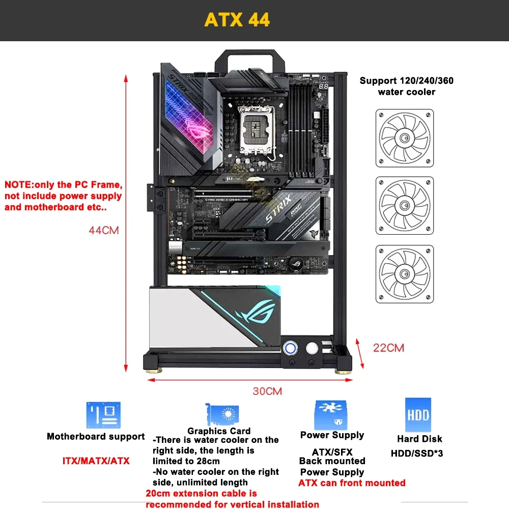 Modding EATX Open PC Case Fram – Pc Gaming Center recenzja i cena
